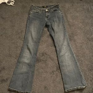 Angles low rise dark grey blue jeans size 24
